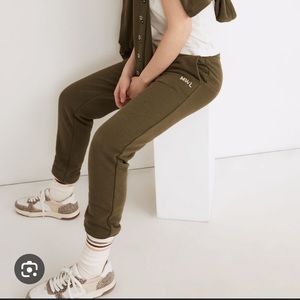 MWL Embroidered Flower Sweatpants